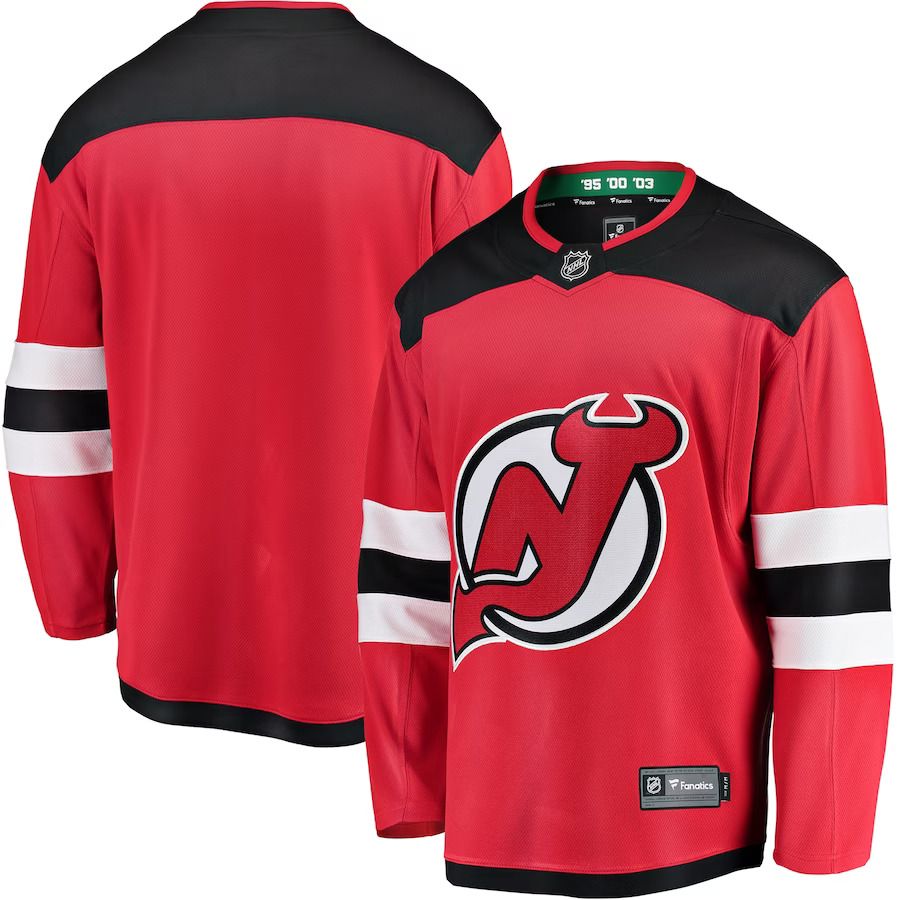 Men New Jersey Devils Fanatics Branded Red Breakaway Home NHL Jersey->customized nhl jersey->Custom Jersey